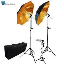 Photography Photo Portrait Studio 600w Triple Continuous Umbrella Ligh Limostudio