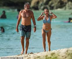 Does gary lineker have tattoos? Gary Lineker S Ex Wife Michelle Cockayne 55 Cosies Up To A Mystery Man On The Beach In Barbados Latest Celebrity News