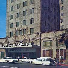 At The Hotel Westward Ho In The 1950s Central Avenue And Fillmore Phoenix Arizona The Building Is Now Used As Apartments Fo Arizona History Arizona Hotel