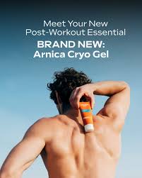 Meet the newest addition to your gym bag ????? Fast-absorbing, cooling and  100% natural - Arnica Cryo Gel is here to help your muscles recover faster.  ? Swipe to see how it