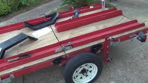 Haul master folding trailer pics : Harbor Freight Trailer Mod Youtube