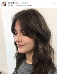 Asymmetric long bangs narrowing towards the ends are very stylish and absolutely flattering for round faces. Curtain Bangs Bangs For Round Face Short Hair Styles For Round Faces Blowout Hair Tutorial