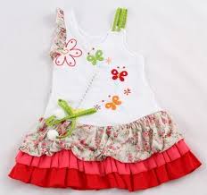 Etekleri Firfirli Katli Kolay Kiz Cocuk Elbise Dikimi Modeli Kadinlar Moda Stilleri Elbise Kizlar