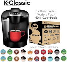 Black Friday Deal Keurig K Classic Coffee Maker With Coffee Lover S 40 Ct K Cup Pods Variety Pack Classic Coffee Maker Keurig Coffee Maker