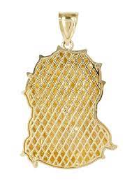 4 out of 5 stars. Big Jesus Piece 10k Yellow Gold Pendant 12 4 Grams Frostnyc
