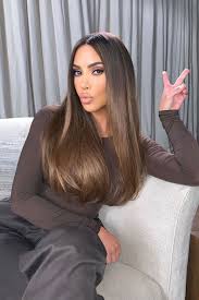 We Re In Love With Kim Kardashian S Cold Brew Hair Color In 2020 Dying My Hair Long Hair Styles Straight Hairstyles