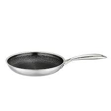 Frying Pan With Lid Stainless Steel Fry Pan 12inch Cooks Standard Nonstick Omelette Pan Uncoated Saute Pan Dishwasher Safe 3 Saute Pan Omelette Pan Frying Pan