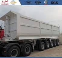 3 axles tipping trailer,Square shape tipper trucks