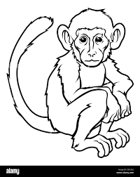 Eine Abbildung eines stilisierten Affen vielleicht ein Affe tattoo  Stockfotografie - Alamy