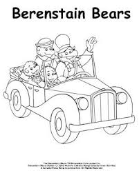 Berenstain Bears Family Car Ride Coloring Page Berenstain Bears Bear Coloring Pages