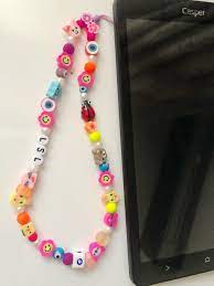 Kawaii Y2k Style Colorful Beaded Phone Charm Beaded Phone Etsy In 2021 Beaded Necklace Diy Beaded Jewelry Diy Phone Charm