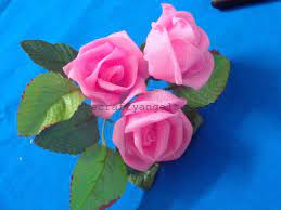 Organdy Rose Flower Making Diy Tutorial 1 The Crafty Angels Diy Wedding Flowers Bouquet Flower Making Flower Making With Cloth