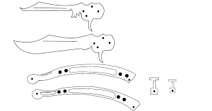 Desenhos de moldes de facas para imprimir : Improved Cs Go Butterfly Knife By Neonninja2320 On Deviantart Facas E Armas Facas De Cs Go Canivete Butterfly
