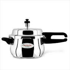 Butterfly curve stainless steel pressure cooker, 3 liter looks new with its curved bend and makes it unique in shape from the routine traditional pressure cookers. Buy Butterfly Curve Stainless Steel Pressure Cooker 3 Litre Online At Low Prices In India Amazon In