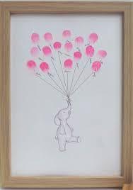 Make Thumbprint Artwork Baby Shower Keepsakes Baby Shower Guest Book Baby Shower Guest