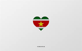 Fünf horizontale streifen (grün in doppelter höhe, weiß, rot in vierfacher höhe, weiß, grün in doppelter höhe; Herunterladen Hintergrundbild Ich Liebe Suriname Sudamerika Lander Suriname Grauer Hintergrund Suriname Flagge Herz Lieblingsland Liebe Suriname Fur Desktop Kostenlos Hintergrundbilder Fur Ihren Desktop Kostenlos