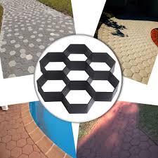 How to cast your own pavers. Diy Patio Walk Maker Stepping Stone Concrete Paver Mold Reusable Path Maker Mold Shopee Malaysia