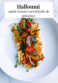 Fromage Halloumi Et Salade De Tomates Recette Fromage Halloumi Salade Tomate Halloumi