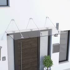Vordach Pultvordach Haustur Glasvordach Uberdachung Echtglas Vsg Edelstahl 160x90cm Kaufen Bei Hood De Glasvordach Vordach Haustur Vordach