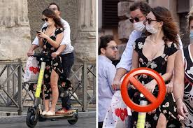 Lily james has made her first tv appearance since being spotted with dominic west in rome. Lily James And Dominic West Illegal Scootering