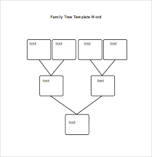Blank Family Tree Chart 6 Free Excel Word Documents