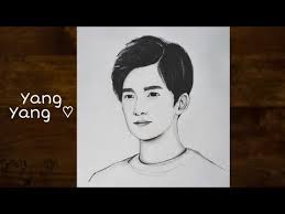 Pencil Sketch Of Yang Yang 杨洋 Love O2o Drawing Tutorial Face Drawing Of A Boy Youcandraw Yo In 2020 Drawing Tutorial Face Drawing Tutorial Yang Yang Actor