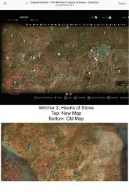 We'll even help geralt hit all the right romance options with shani, a new love interest with the hearts of stone dlc. Witcher 3 Hearts Of Stone Old Map Vs New Map Comparison Witcher