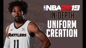 Nba 2k19 Custom Uniform Tutorial How To Make Custom Uniforms In 2k19 Youtube