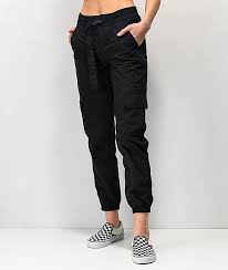 Ninth Hall Raines Buckle Belt Black Cargo Pants