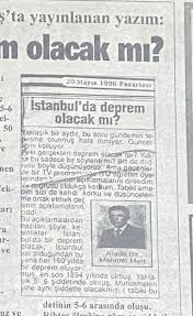 Bende deprem bitmeden ara ara devam edecek diyorum türkiye genelinde hafif hafif her bölgede olacak bu bir tahmin. 20 Mayis 1996 Yilinda Yazdim Istanbul Da Deprem Olacak Damga Gazetesi Haber Son Dakika Haberler Guncel Haberler