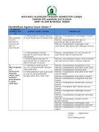 Feb 20, 2021 · february 20, 2021. Kisi Kisi Uts Pendidikan Agama Islam Kelas 7 2015 2016