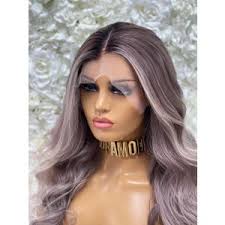 DANA CHESTNUT BROWN w/ HONEY BLONDE HIGHLIGHTS CUSTOM PREMIUM LACE WIG