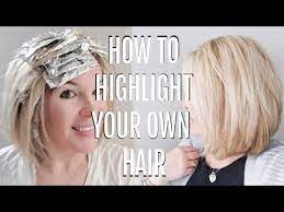 How To How To Highlight Your Hair At Home Icy Blonde Highlighting Roots Youtube Highlighting Hair At Home Diy Highlights Hair Blonde Hair At Home