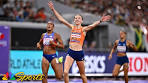 Femke Bol goes BACK TO BACK for historic 400 hurdles ... - YouTube