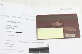 Choose from one of the two options below. Hollister Gift Card 100 Value Property Room