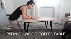 The best coffee table for your household. How To Refinish A Coffee Table Sanding Stripping And Refinishing For Beginners Youtube