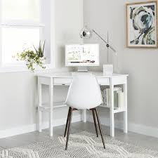 These vases are easy to style in your home on your console table or coffee table by adding in some pampas grass or colorful flower stems. Modern Corner Desk Decor Home Office Ideas Project 62 Target