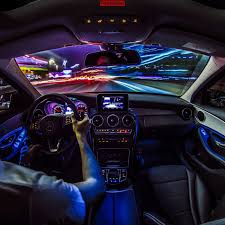 City Lights As Seen From The Inside Of The New C Class Long Exposure Photo Shot By Themaverique Mercedesbenz Mbcar Themaver Mercedes Benz Mercedes Benz