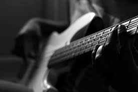 Black And White Electric Guitar Aesthetic Bass Guitar Music With Images Bass Guitar Bass Night In The Wood