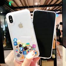 Liquid Glitter Case Bling Quicksand Ios Icon Apple App Phone Case Liquid Glitter Phone Case Iphone Transparent Case Phone Cases