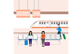 Download Activity At The Train Station Graphic By Sabavector Creative Fabrica SVG Cut Files