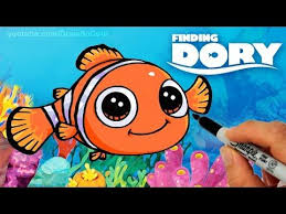 How To Draw Nemo Step By Step Cute Clown Fish Finding Dory Youtube Cute Drawings Cartoon Drawings Disney Cute Clown
