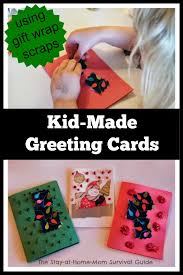 Printable thank you cards for kids. Homemade Thank You Notes Using Gift Wrap Scraps The Stay At Home Mom Survival Guide