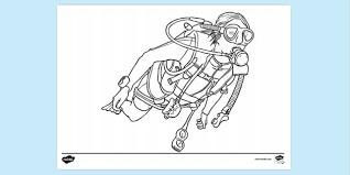 School's out for summer, so keep kids of all ages busy with summer coloring sheets. Scuba Diver Colouring Page Colouring Sheets