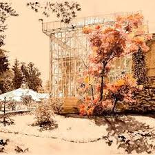 Claudia Gabriele Meinicke Botanischer Garten Halle Saale Tusche 2019 In 2020 Stadtlandschaft Botanischer Garten Halle Saale