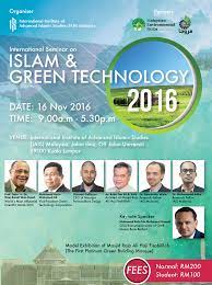 Green technology initiatives in malaysia. International Seminar On Islam And Green Technology Murujan