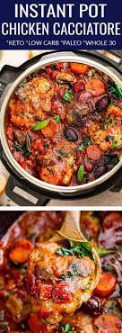 Instant Pot Chicken Cacciatore An Easy Pressure Cooker Meal With Tomatoes Bell Pepp Instant Pot Paleo Instant Pot Recipes Chicken Instant Pot Dinner Recipes