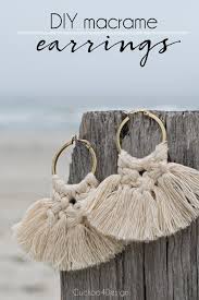 Bohemian macrame wall hanging diy feathers ear. Diy Macrame Earrings Cuckoo4design