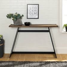 Manor Park Rustic Wood And Metal Entryway Table Reclaimed Barnwood Walmart Com Entryway Tables Entry Table Metal Console Table