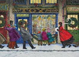 The Toy Shop Painting By Lynn Bywaters Christmas Toy Shop Christmas Toys Christmas Illustration